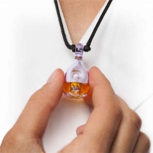 The pendant in which you can drop a bit of essential oil for the working ladies